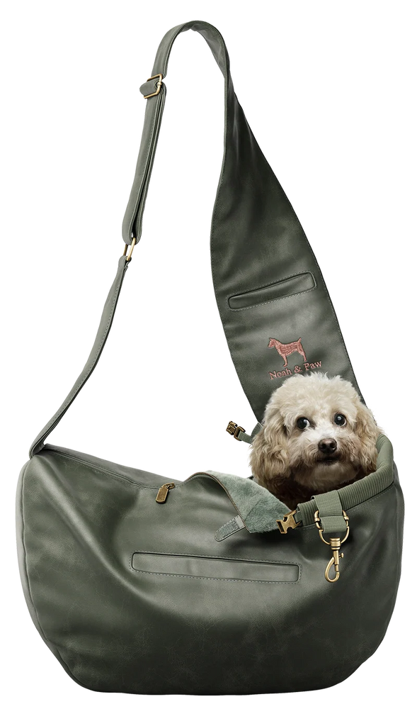 Noah & Paw Vegan Leather Pet Sling Carrier – S/M
