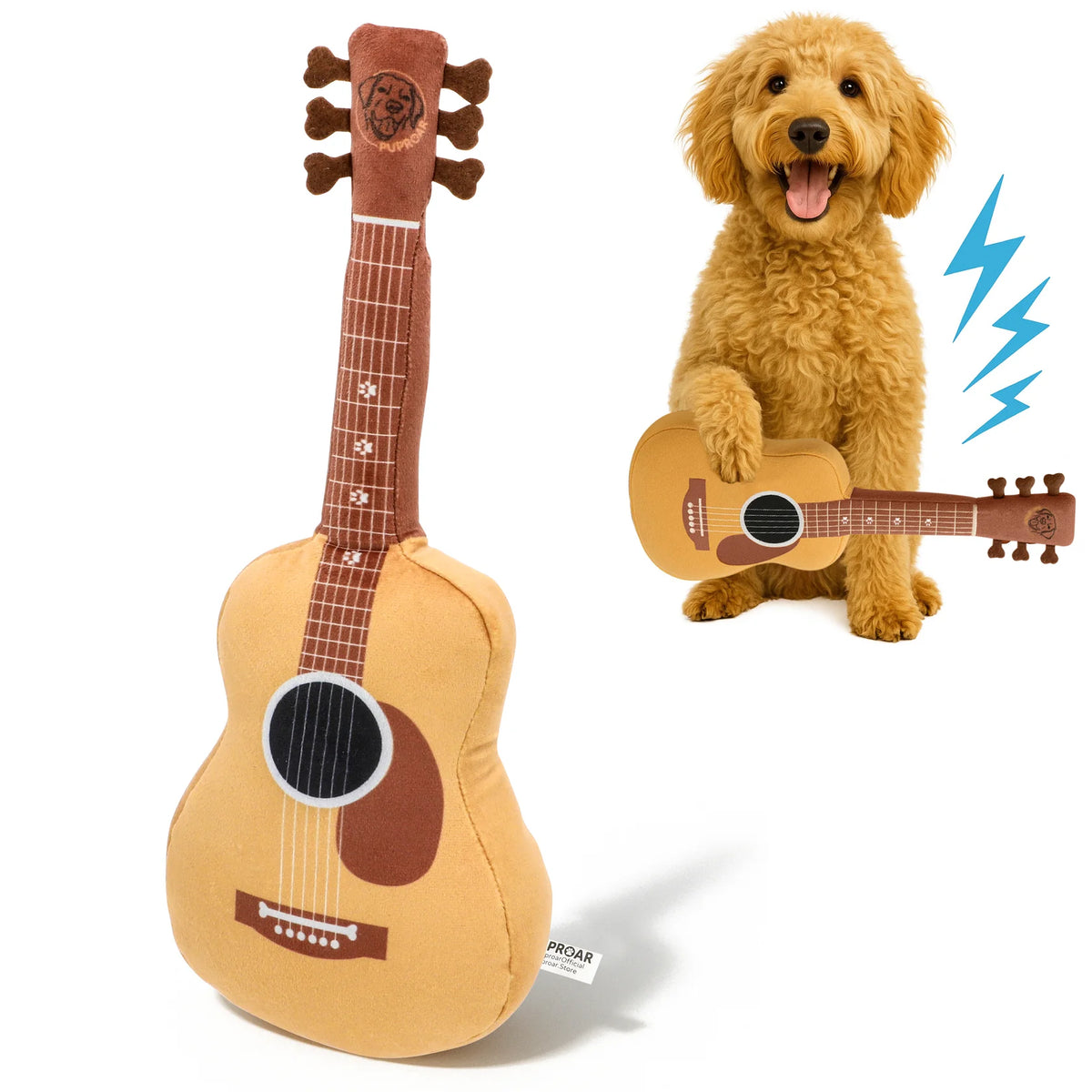 PUPROAR Guitar Dog Toy