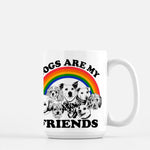 Astral Weekend "Dogs Are My Friends" Mug – 15oz Ceramic Coffee Cup for Dog Lovers
