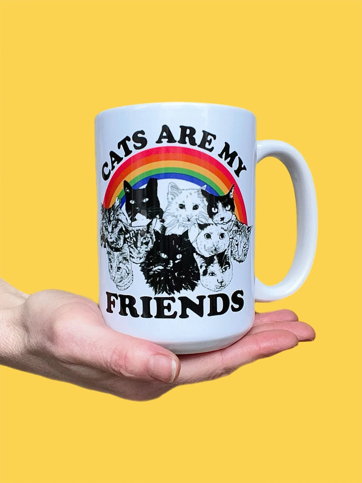 Astral Weekend “Cats Are My Friends” Mug – 15 fl oz