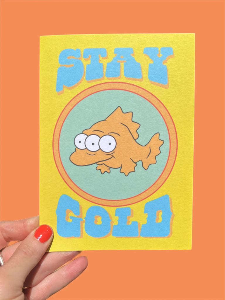 Astral Weekend “Stay Gold” Blinky Greeting Card