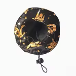 Black and Gold Wizard Pet Costume with Hat and Cape