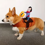 Cowboy Rider Dog Costume with Plush Rodeo Figure