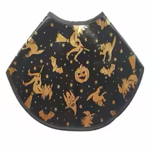 Black and Gold Wizard Pet Costume with Hat and Cape
