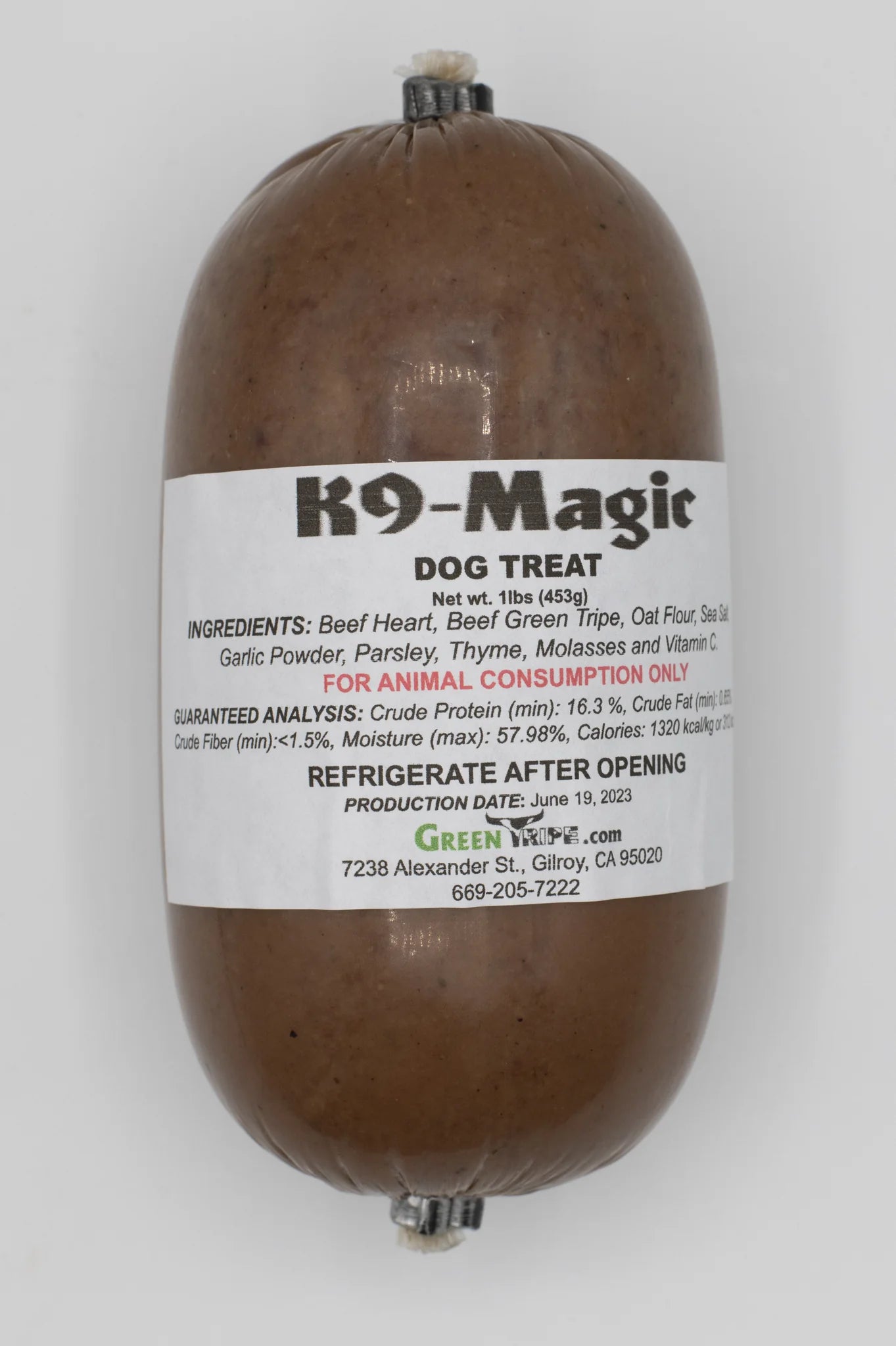 Green Tripe Treats K9 Magic – Natural, Nutrient-Rich Rewards for Dogs, 1 lb