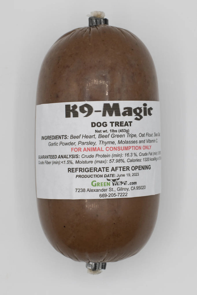 Green Tripe Treats K9 Magic – Natural, Nutrient-Rich Rewards for Dogs, 1 lb