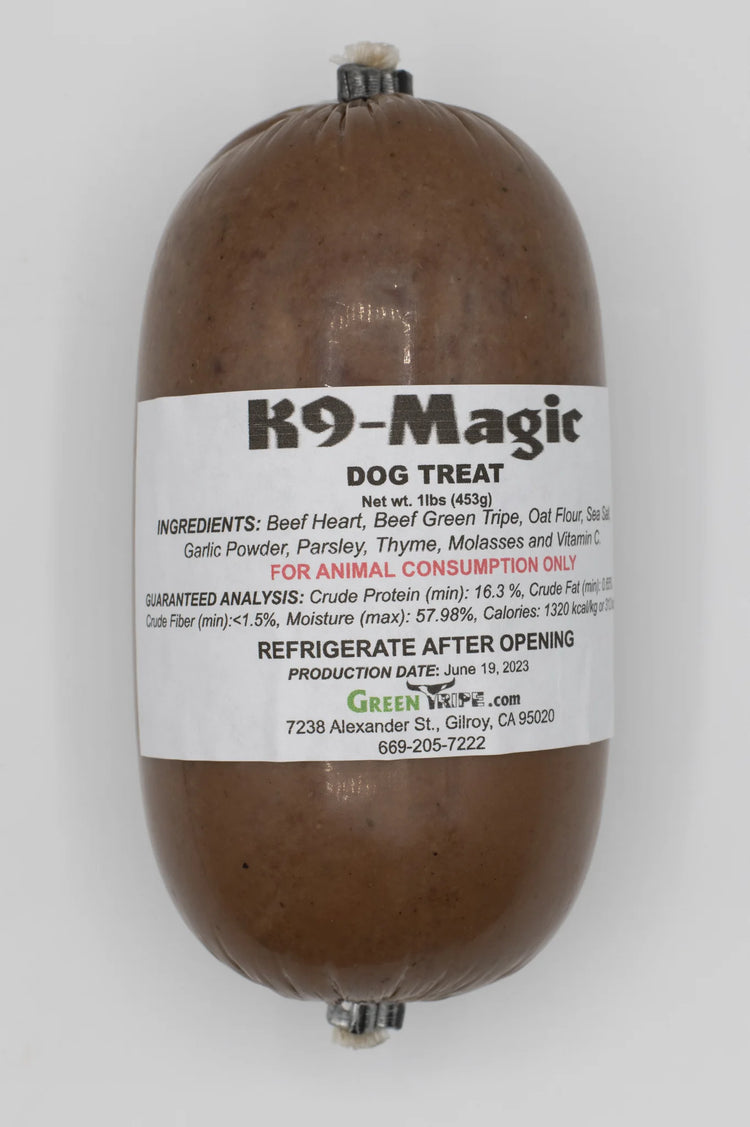Green Tripe Treats K9 Magic – Natural, Nutrient-Rich Rewards for Dogs, 1 lb