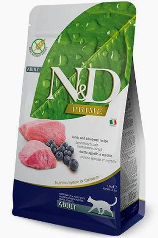 Farmina N&D Prime Lamb & Blueberry Dry Cat Food – 3.3 lb