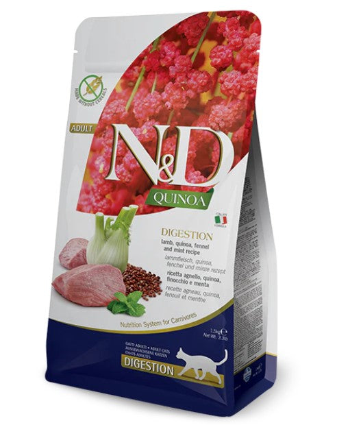N&D - Lamb, Quinoa, Fennel Mint & Artichoke Dry Food for Cats - 3.3 lbs