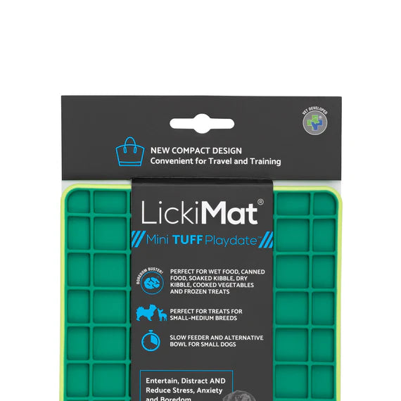 LickiMat Mini Tuff Playdate – Green