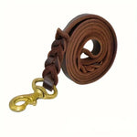 Adjustable Braided Leather Dog Leash