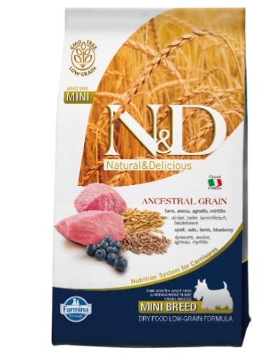 N&D - Lamb, Blueberry & Oats For Adult Mini Dogs - 5.5 lbs