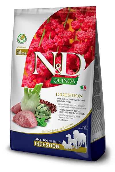 N&D - Lamb, Quinoa, Fennel, Mint & Artichoke Digestion Recipe Dry Dog Food 5.5 lb.