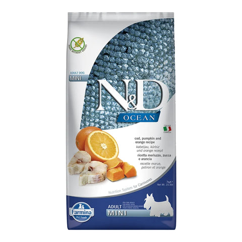 Farmina N&D Ocean Cod, Pumpkin & Orange Mini Dog Food