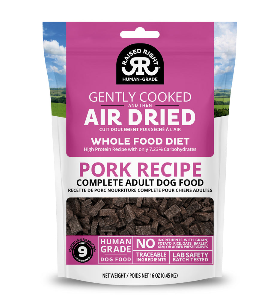 Raised Right Pork Gently Cooked Air-Dried Dog Food