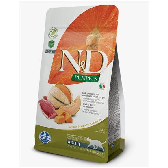 Farmina N&D Pumpkin Duck, Pumpkin & Cantaloupe Dry Cat Food
