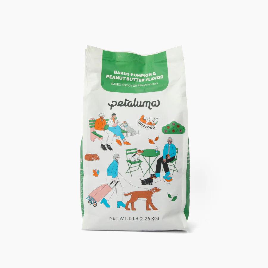Petaluma Pumpkin & Peanut Butter Senior Baked Dog Food – 5 lb