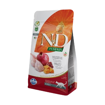 N&D - Quail, Pumpkin, and Pomegranate for All Adult Cats - 3.3lbs