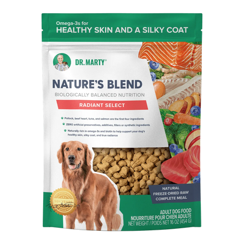 Dr. Marty Nature’s Blend Radiant Select Freeze-Dried Dog Food – 16 oz