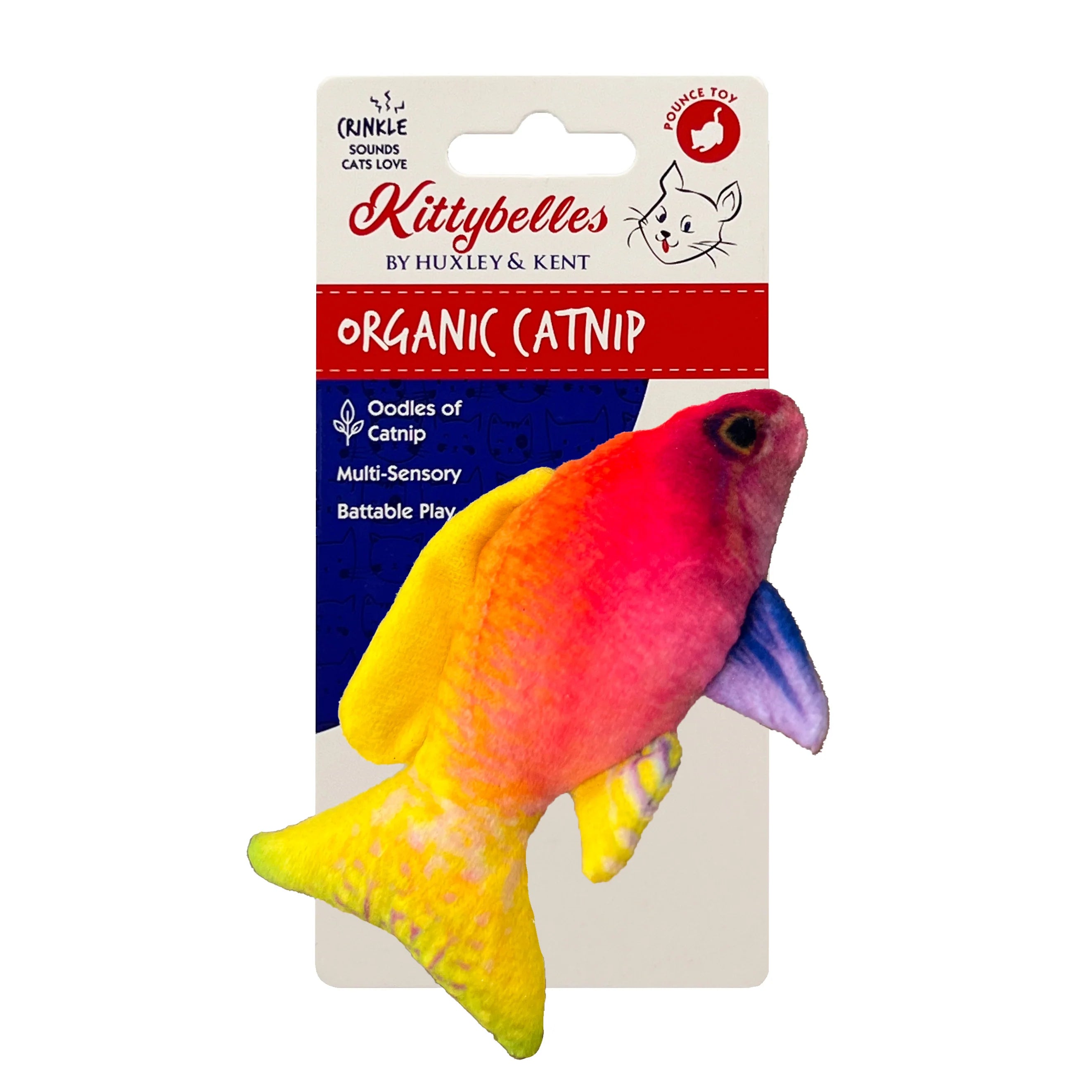 Huxley & Kent Rainbow Guppy Catnip Toy
