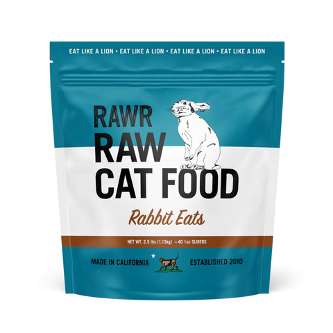Raw Cat Food - Rabbit - 2.5 lbs.