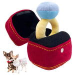 Diamond Ring Plush Dog Toy