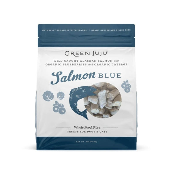 Green Juju - Freeze Dried Dog Whole Food Bites- Salmon Blue 18 oz.