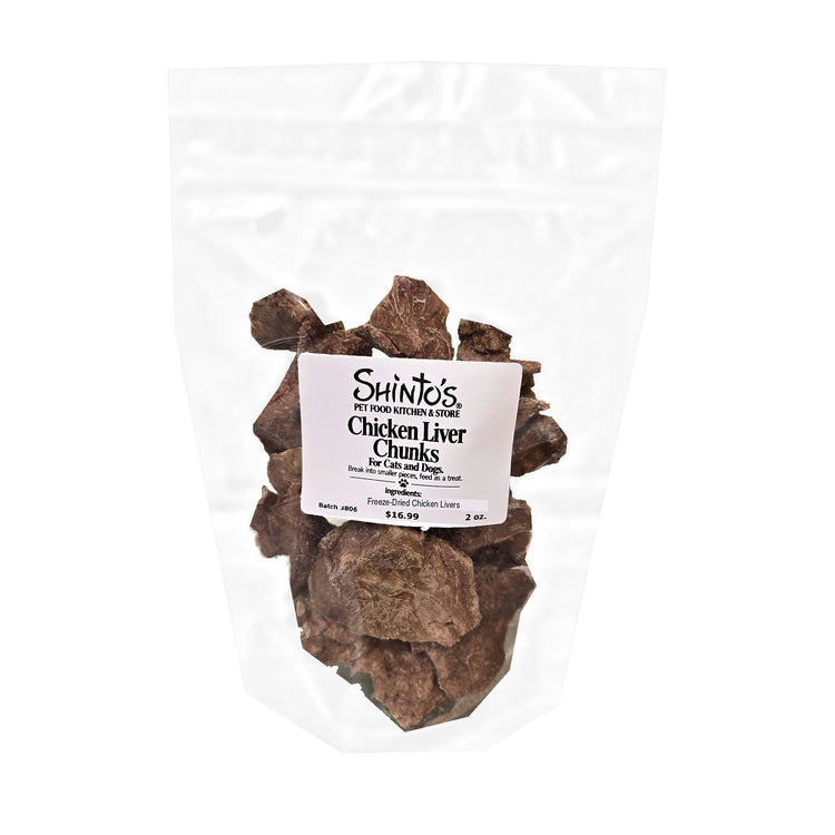 Shinto’s Freeze-Dried Chicken Liver Chunks, 2 oz