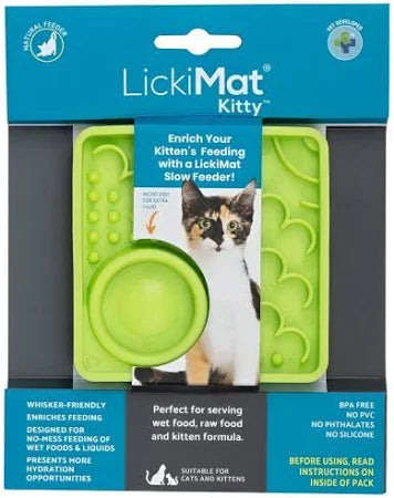 LickiMat Kitty Non-Skid Thermoplastic Rubber Cat Bowl