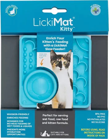 LickiMat Kitty Non-Skid Thermoplastic Rubber Cat Bowl