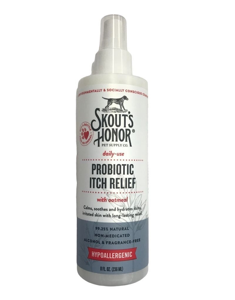 Skout's Honor Probiotic Itch Relief – Soothing, Microbiome-Friendly Spray for Dogs & Cats