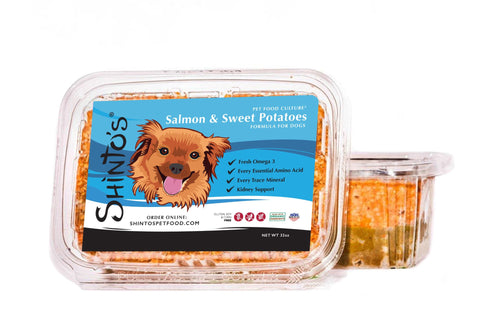 Shinto’s Salmon & Sweet Potato Renewal Formula fresh dog food product photo