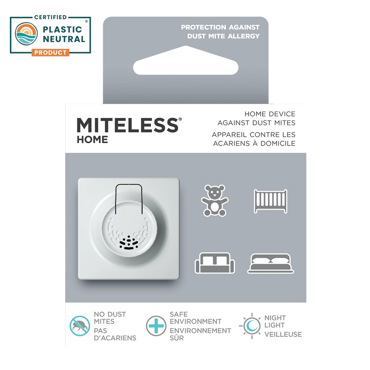 Miteless Home Ultrasonic Dust Mite Plug-In