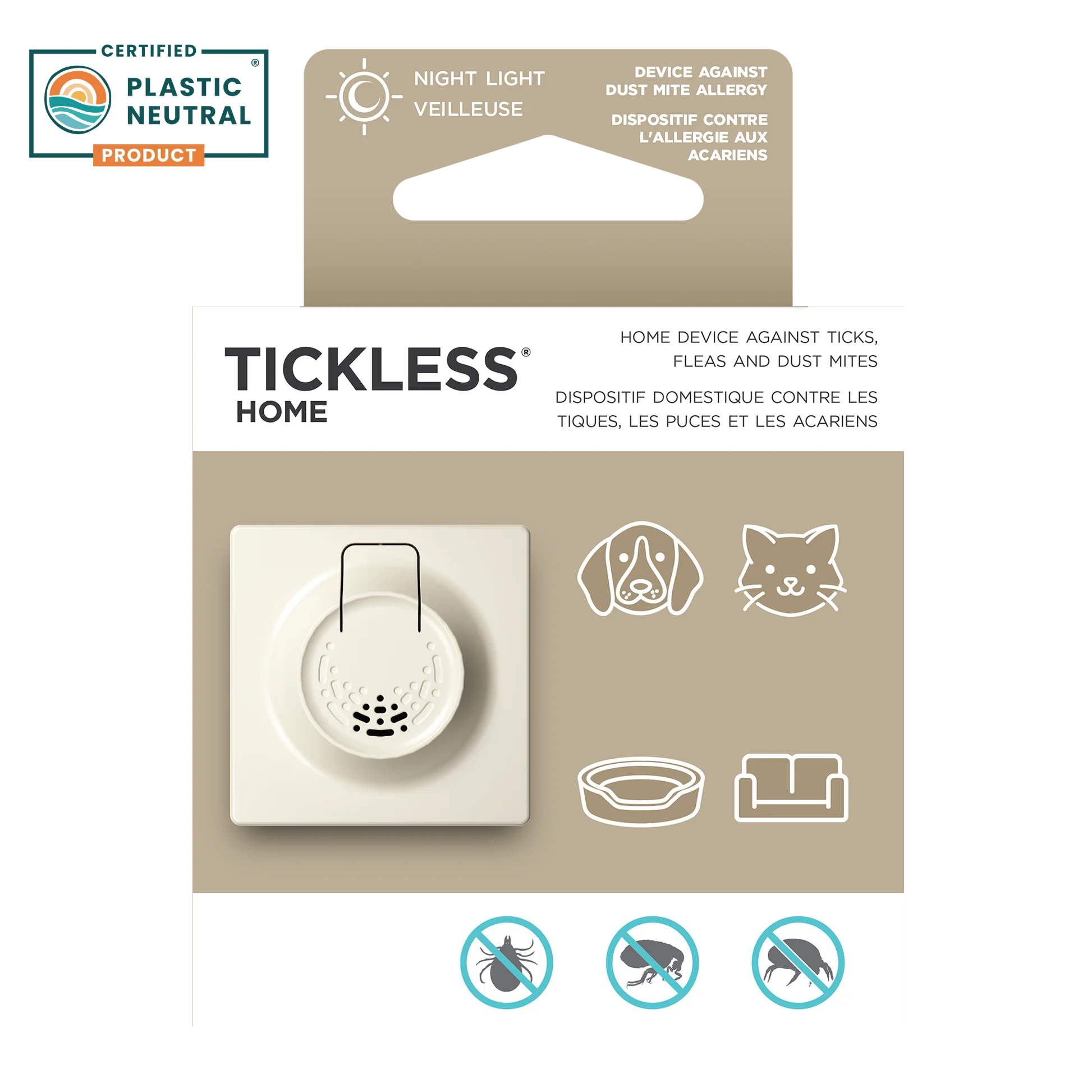 Tickless Ultrasonic Tick and Flea Repellent – Chemical-Free, Odorless Protection for Pets & Home