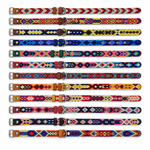 Tulum Holbox thin handwoven dog collars in assorted colors