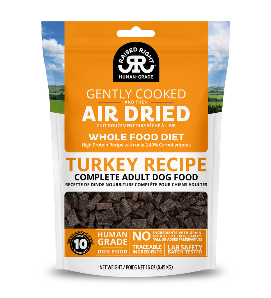 Raised Right Turkey Gently Cooked Air-Dried Dog Food
