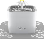 Veken 2.5 L Cube Flower Pet Fountain