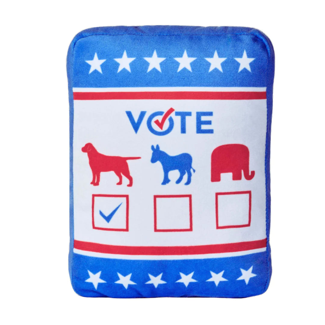 PUPROAR Pawsidential Vote Ballot Dog Toy