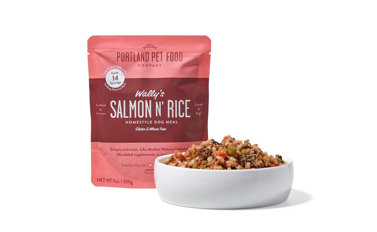 Portland Pet Food Co. Wally's Salmon N' Rice Homestyle Dog Meal 9 oz
