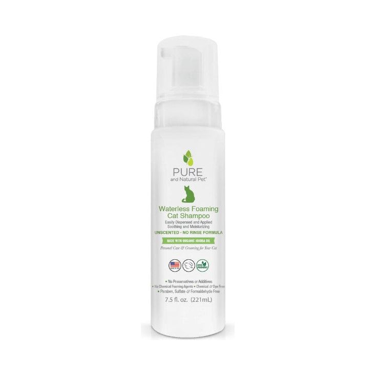 Pure & Natural Pet Waterless Cat Shampoo – Unscented