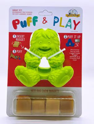 Puff & Play Hangry Yak Microwavable Treat Dispenser
