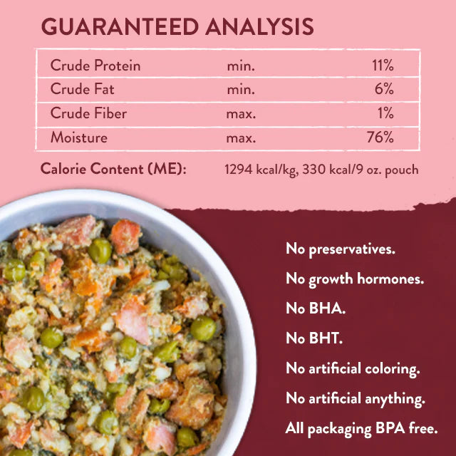 Portland Pet Food Co. Wally’s Salmon N’ Rice – Homestyle Dog Meal (9 oz)