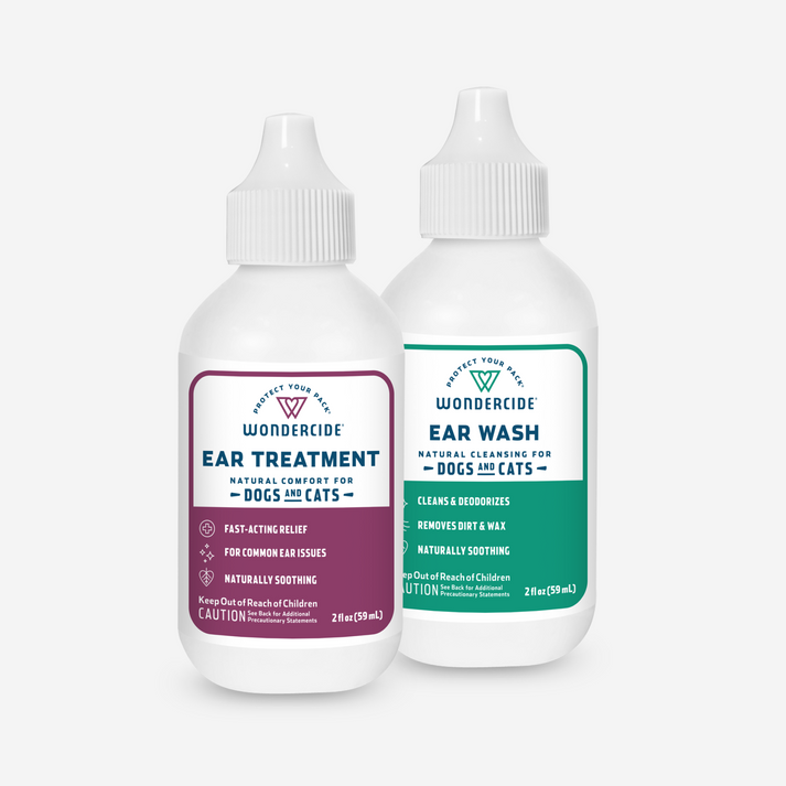 Wondercide Natural Ear Treatment for Dogs & Cats – Soothing, Chemical-Free Ear Cleaner and Infection Prevention
