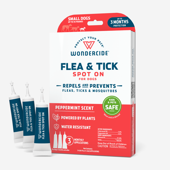 Wondercide Spot On Flea & Tick Repellent for Dogs – Natural, Long-Lasting Protection