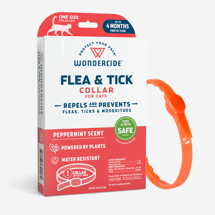 Wondercide Flea & Tick Collar for Cats – Natural, Plant-Based Protection with Essential Oils