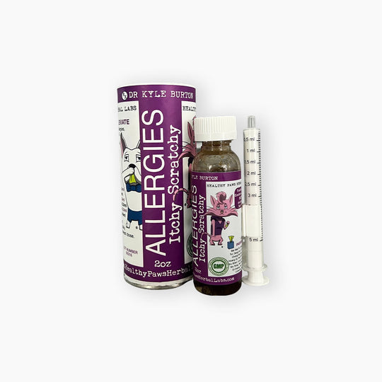 Scratchy Allergy Relief – Chinese Herbal Formula for Dogs & Cats (2oz)