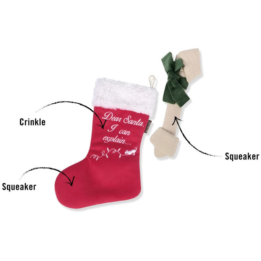 P.L.A.Y. Good Dog Stocking Christmas Dog Toy