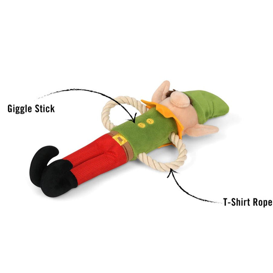 P.L.A.Y. Merry Woofmas Eco-Friendly Holiday Dog Toys - Santa's Little Elf-er