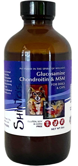 Glucosamine & Chondroitin with MSM for Pets - Joint Support Supplement- 8 oz Bottle