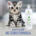 Pure and Natural Pet Tearless Cat Shampoo – Unscented, 16 fl. oz.